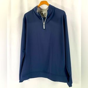 Peter Millar Navy Quarter-Zip Pullover